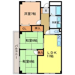 日吉マンションの物件間取画像